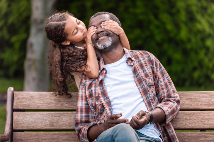 Why Kids Need Hugs granddad and granddaughter 