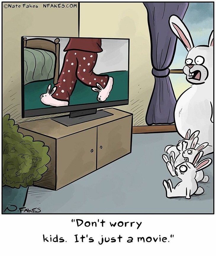 Single-Panel Comics, rabbits