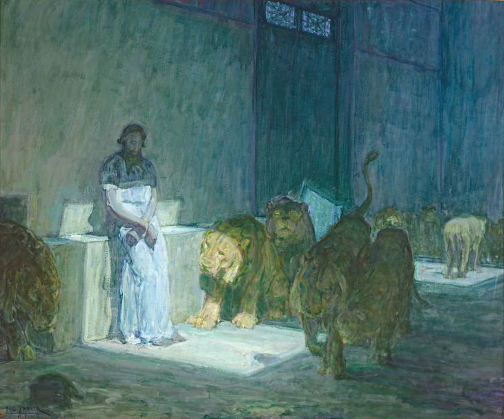 Remarkable Life and Art of Henry Ossawa Tanner, Daniel in the Lions' Den, 1907–1918