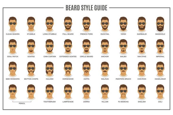 Charts Vol 3 beard types