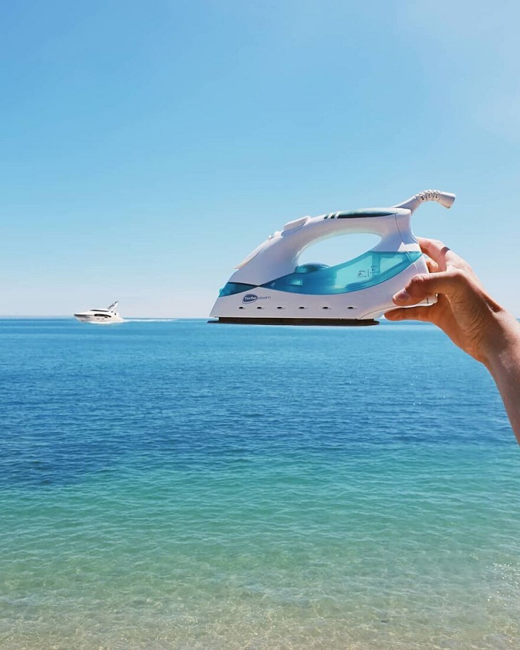 Forced Perspective Photography, boat