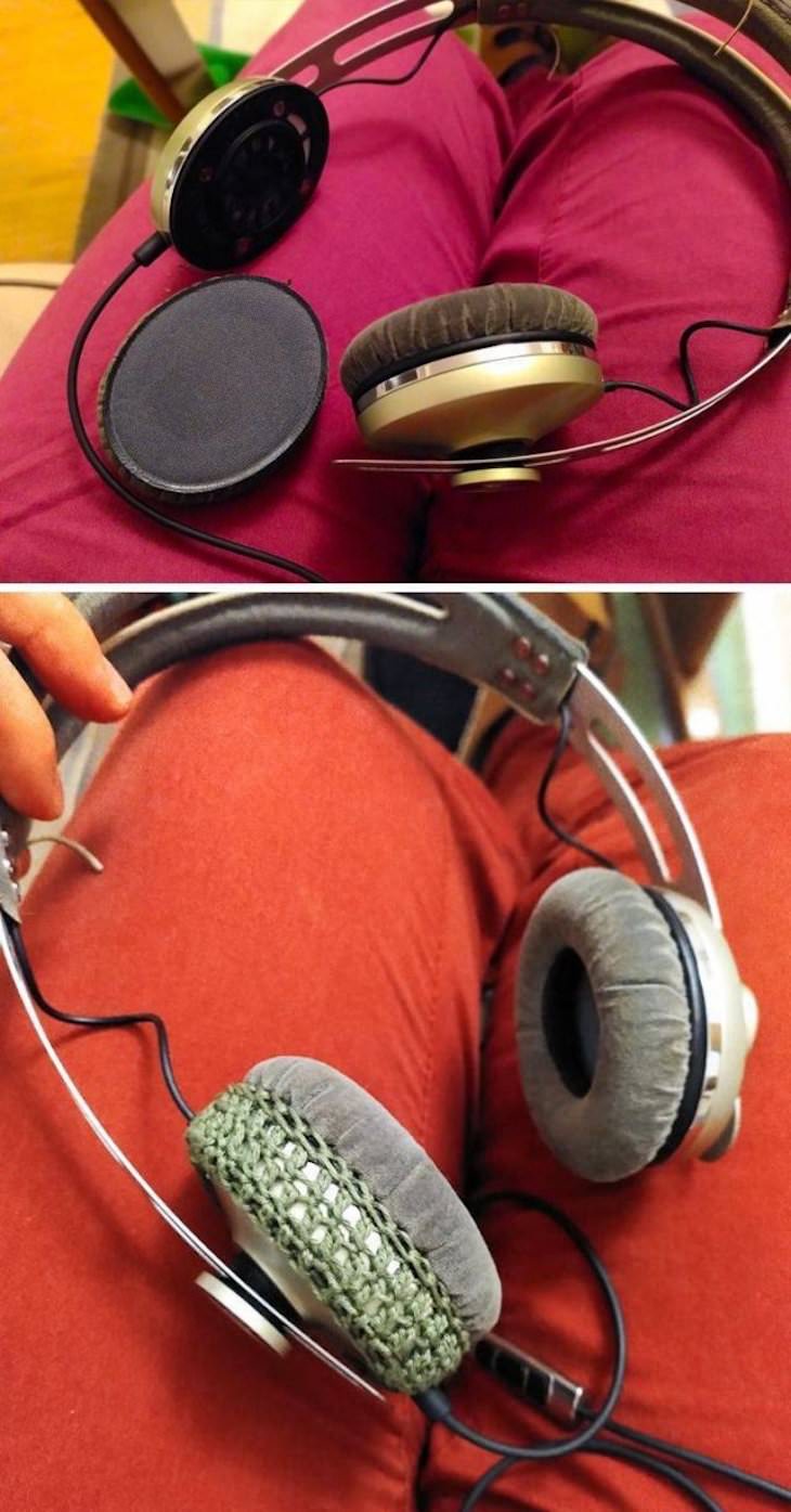 Before & After: DIY Makeovers of 14 Old Items, headphones