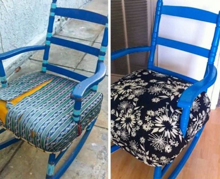 Before & After: DIY Makeovers of 14 Old Items, rocking chair