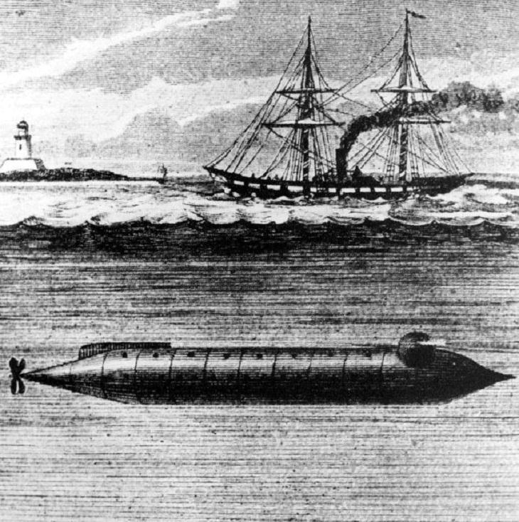 Early Submarines, USS Alligator.