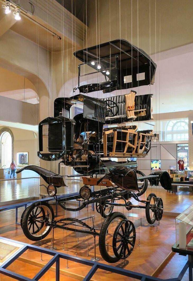 Incredible Museum Exhibits An “exploded” Ford Model T at the Henry Ford Museum Of Innovation