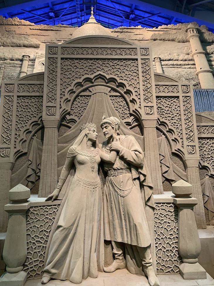 Incredible Museum Exhibits sand sculpture at the Tottori Sand Museum in Japan