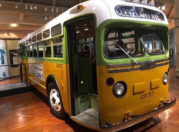 Incredible Museum Exhibits, the actual bus that Rosa Parks protested on