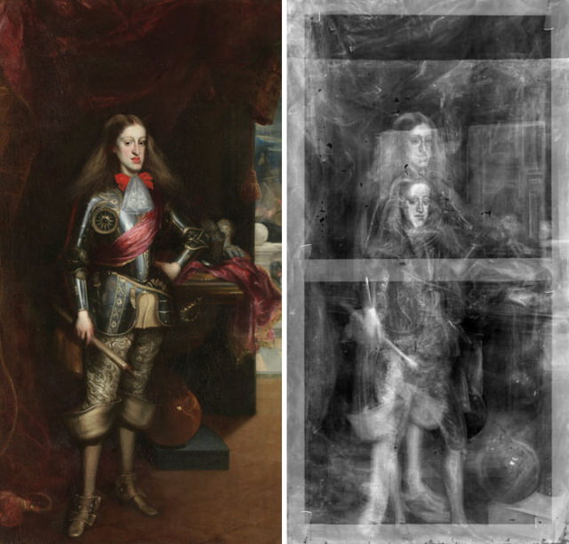 X-Rays portrait of Charles II of Spain 