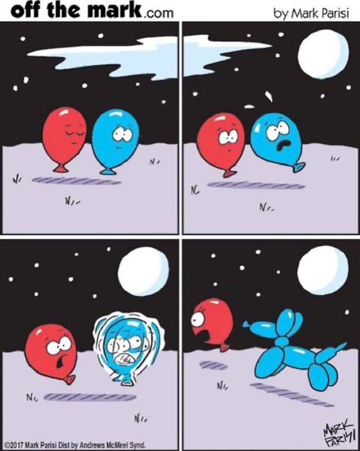 Mark Parisi comic strips, balloons 