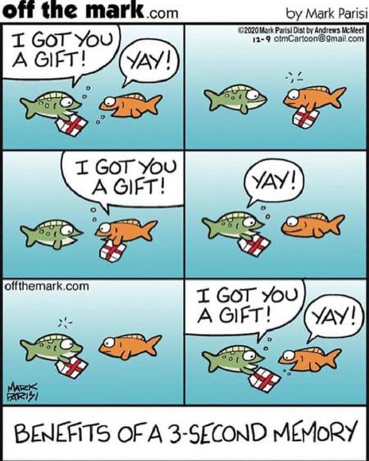 Mark Parisi comic strips, fish