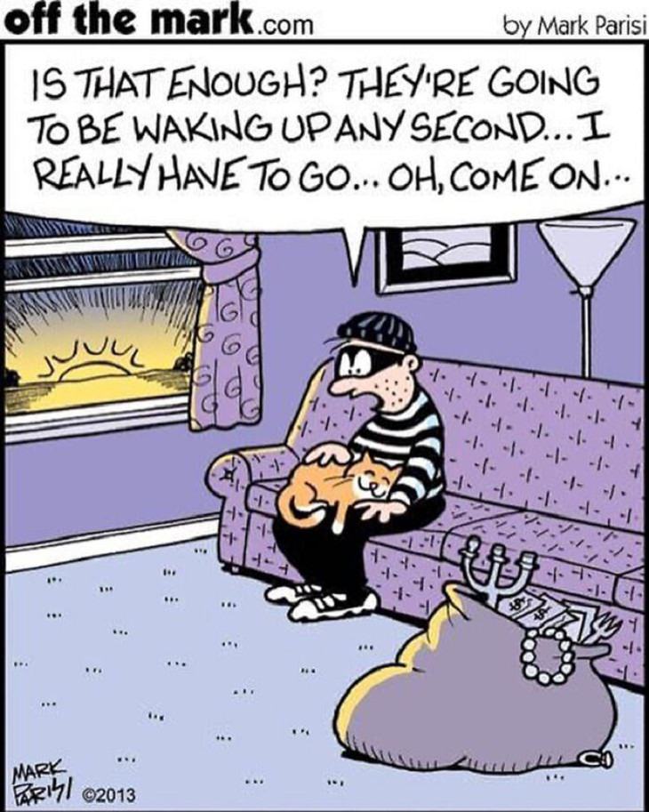 Mark Parisi comic strips, cat