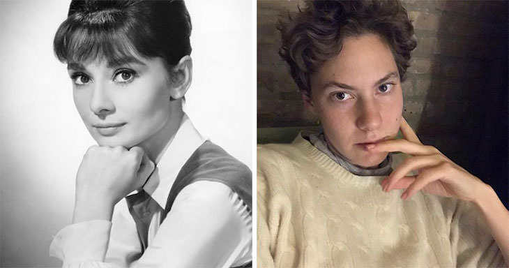 18 Iconic Celebrities with Famous Grandchildren Audrey Hepburn And Emma Ferrer