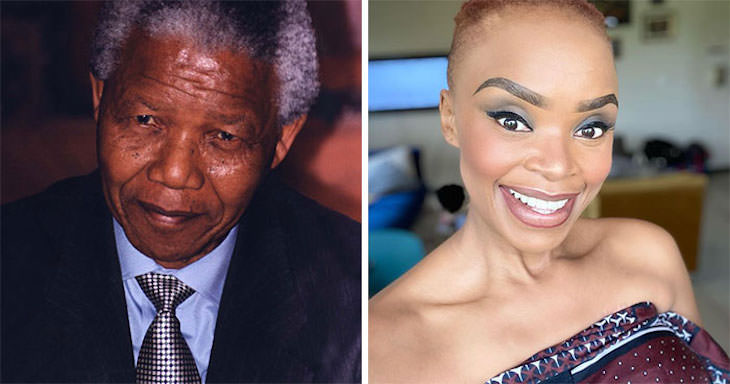 18 Iconic Celebrities with Famous Grandchildren Nelson Mandela And Zoleka Mandela