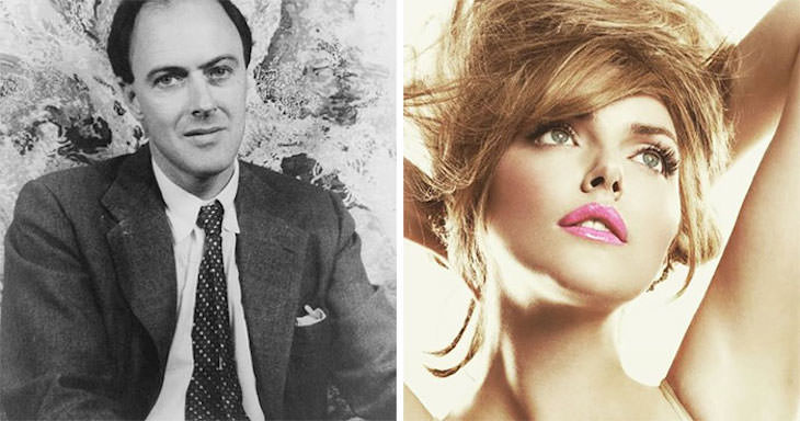 18 Iconic Celebrities with Famous Grandchildren Roald Dahl And Sophie Dahl