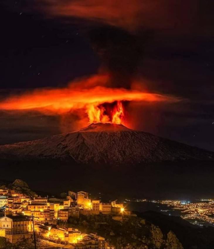 Planet Earth’s Lovely Curiosities Mount Etna's eruption 2021
