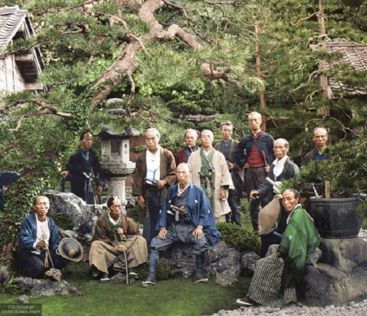 Colorized Historic Pics, Japanese officers
