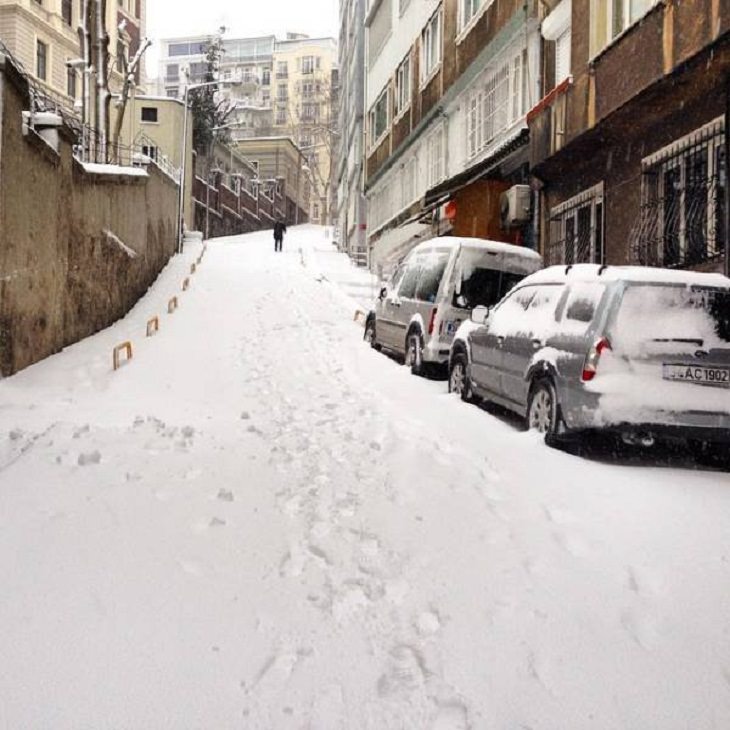 Istanbul, snow