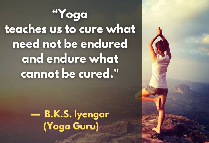 Yoga Quotes, cure