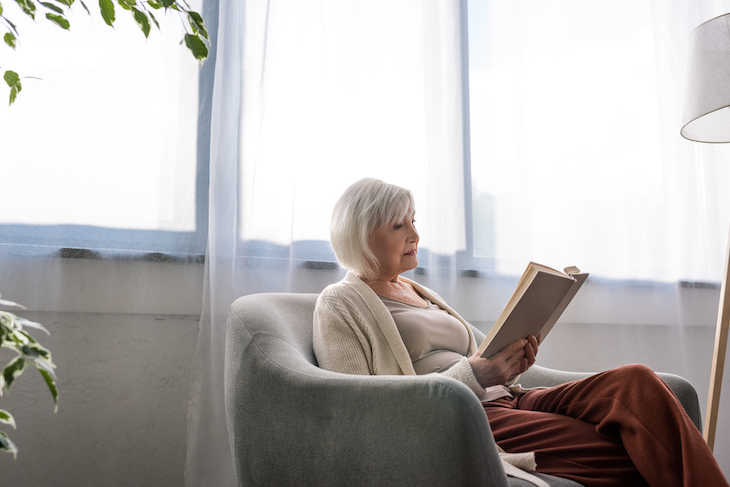 woman reading