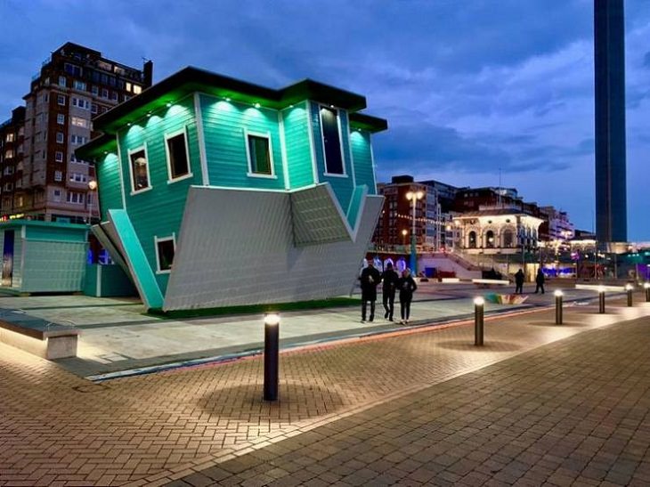 WEIRDEST Buildings, upside-down house