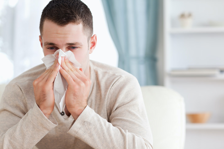 Common Myths Surrounding Antibiotics, man with cold