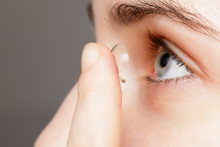 Why You Should NEVER Shower with Contact Lenses On putting lenses in