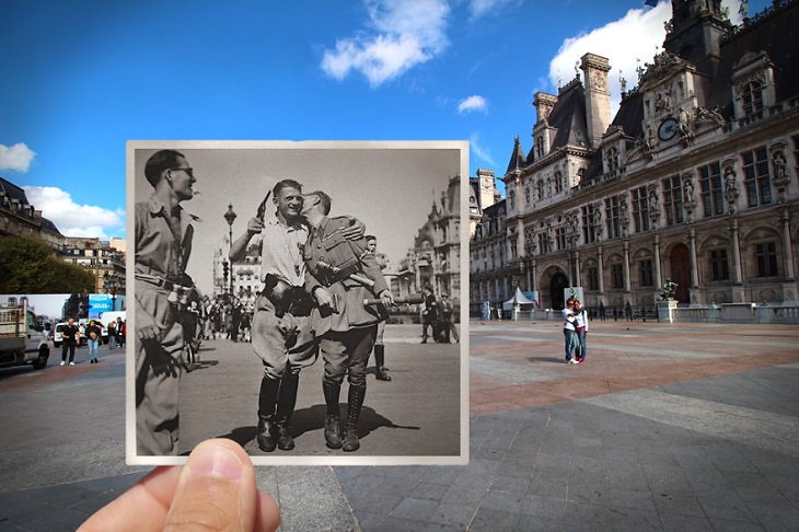 Then and Now: Paris, Hôtel-de-Ville