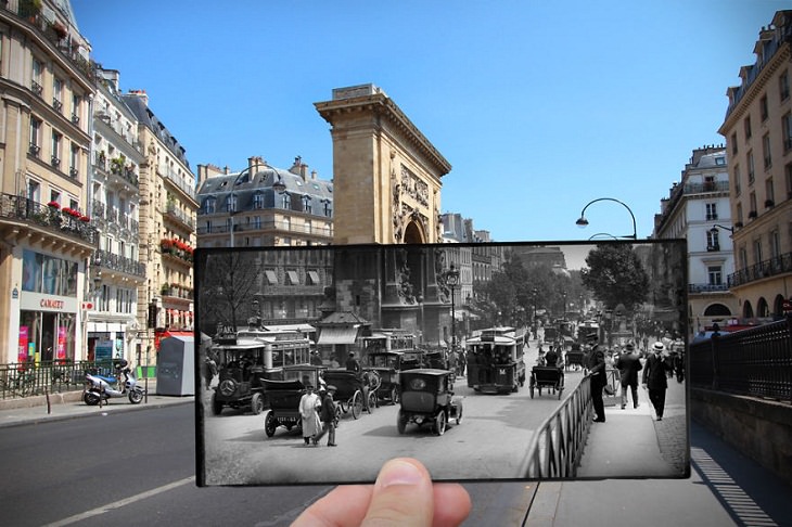 Then and Now: Paris, Boulevard Saint-Denis
