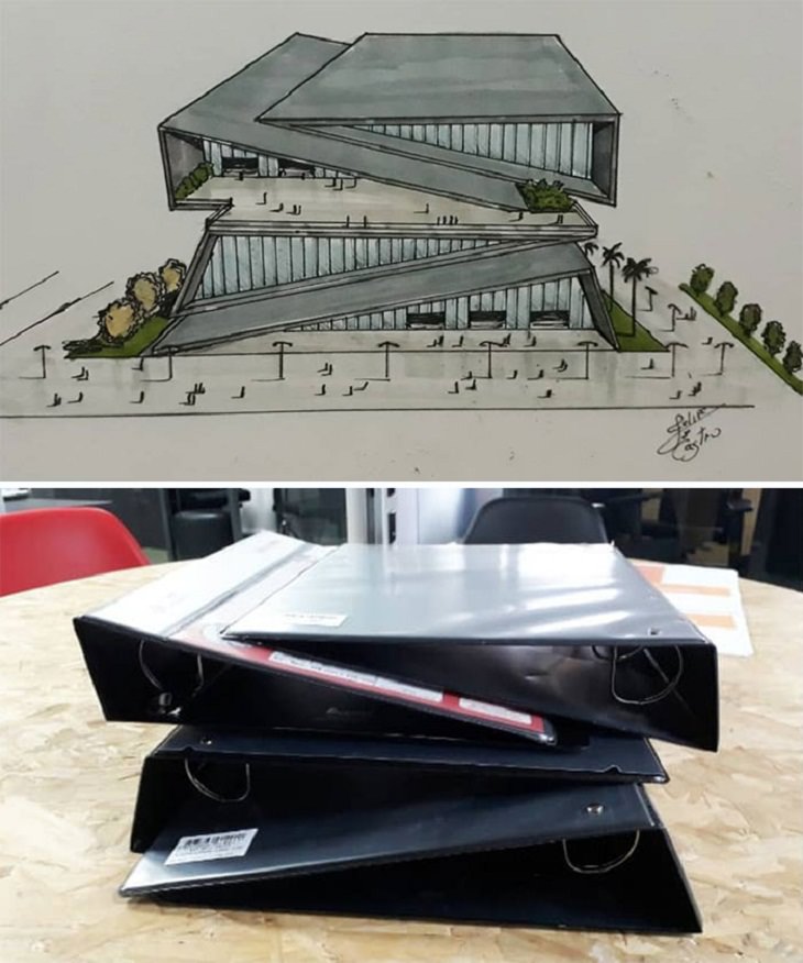Buildings Inspired By Everyday Objects, folders