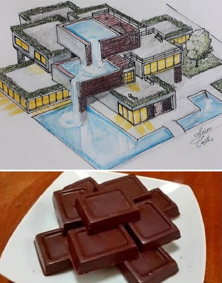 Buildings Inspired By Everyday Objects, chocolate 
