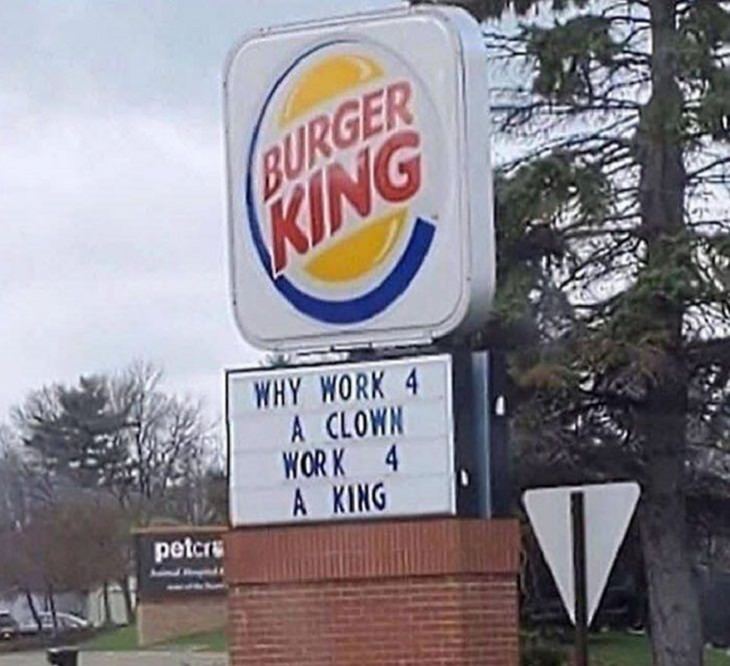 Fast Food Signs, burger king