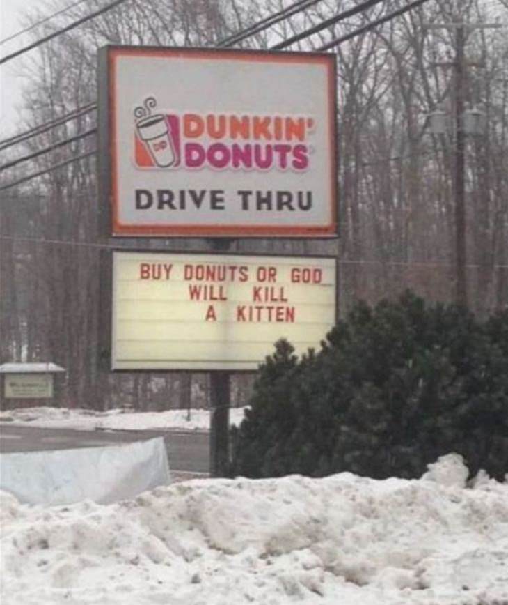 Fast Food Signs, donuts