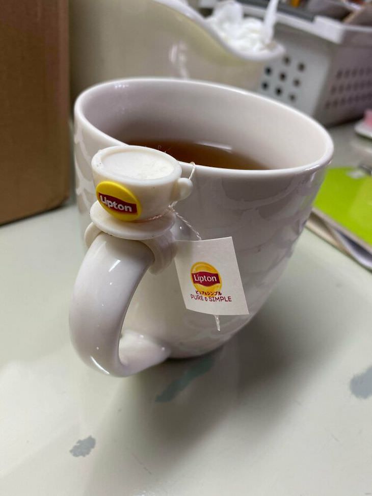 Cleverly Designed Products That Make Life Easier A teacup shaped tea bag holder
