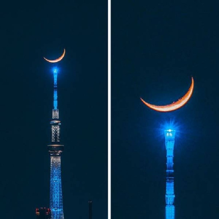 Perfectly-Timed Shots, crescent moon 