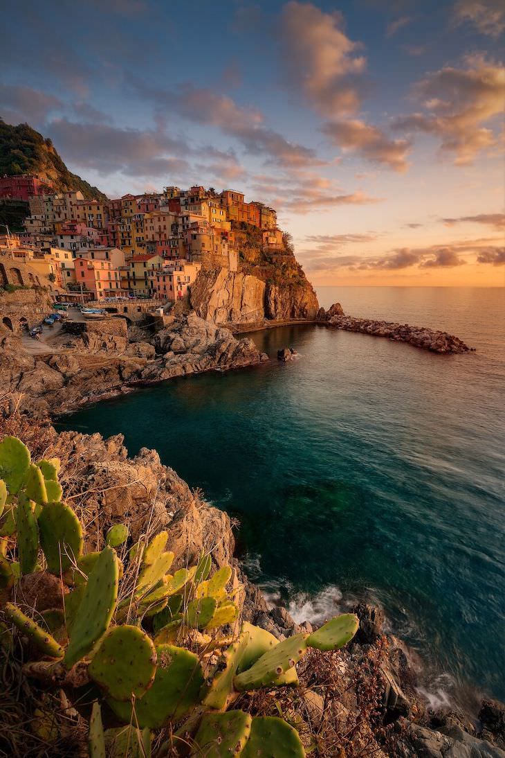 Award Winning Images of Nature and Wildlife  Manarola Sunset by Giorgio Graj