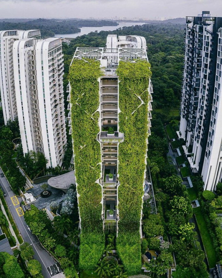 cool buildings green apartment Building in Singapore