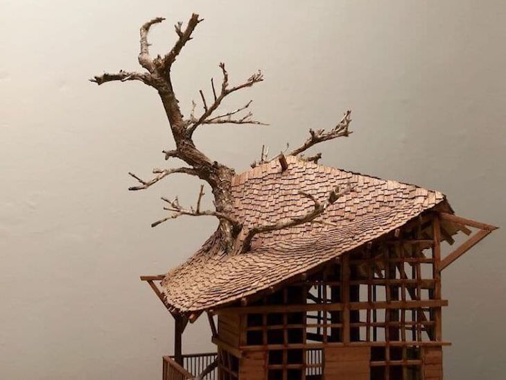 Enchanting Miniature Treehouses By the Late Dave Creek