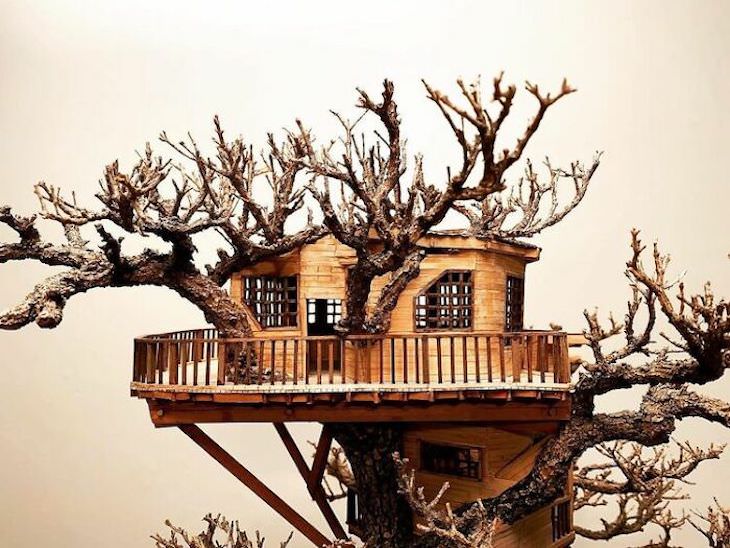 Enchanting Miniature Treehouses By the Late Dave Creek