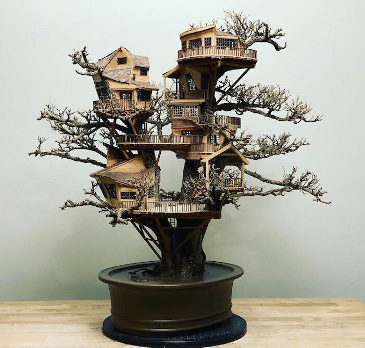 Enchanting Miniature Treehouses By the Late Dave Creek