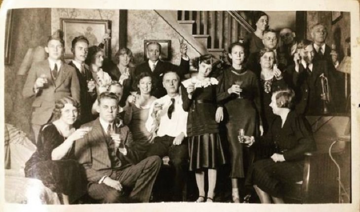 Vintage Pics, New Years' party 
