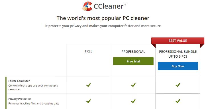 Unnecessary Windows Programs, CCleaner 