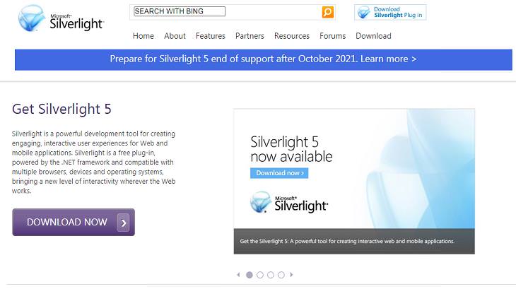 Unnecessary Windows Programs, Microsoft Silverlight