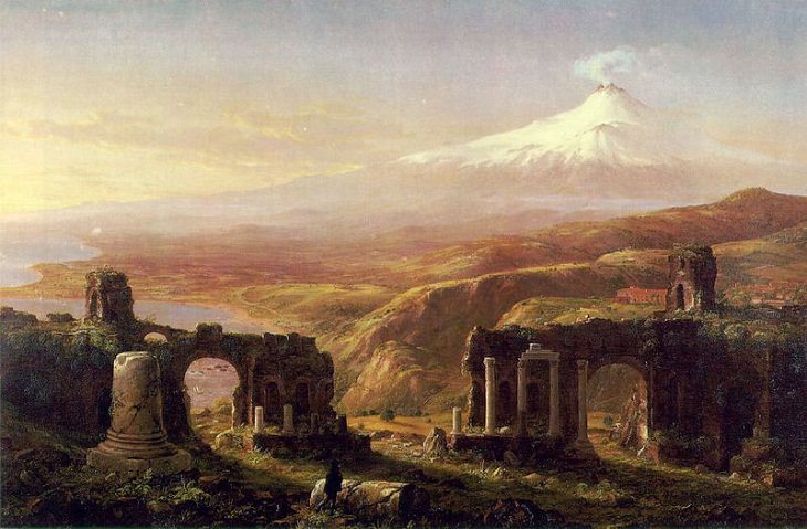 Landscape Paintings by Thomas Cole, Mount Aetna