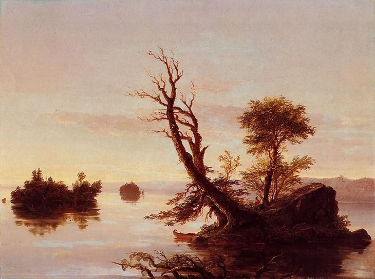 Landscape Paintings by Thomas Cole, Lake 