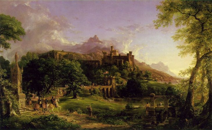 Landscape Paintings by Thomas Cole, Departure