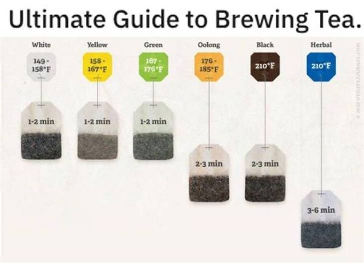 Practical Charts brewing tea