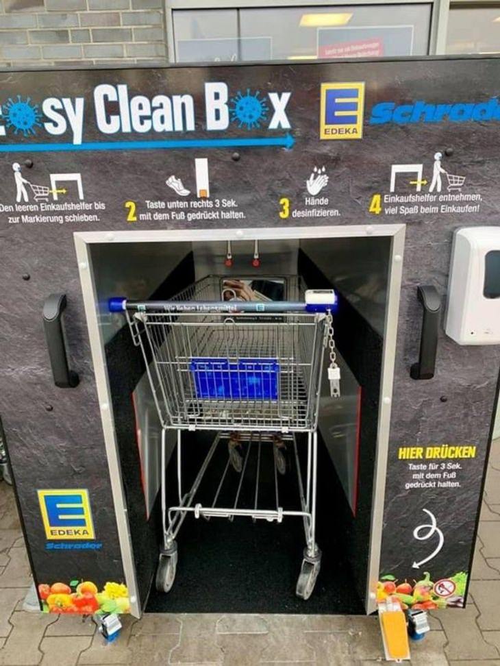  Life in Germany, shopping cart cleaning machine