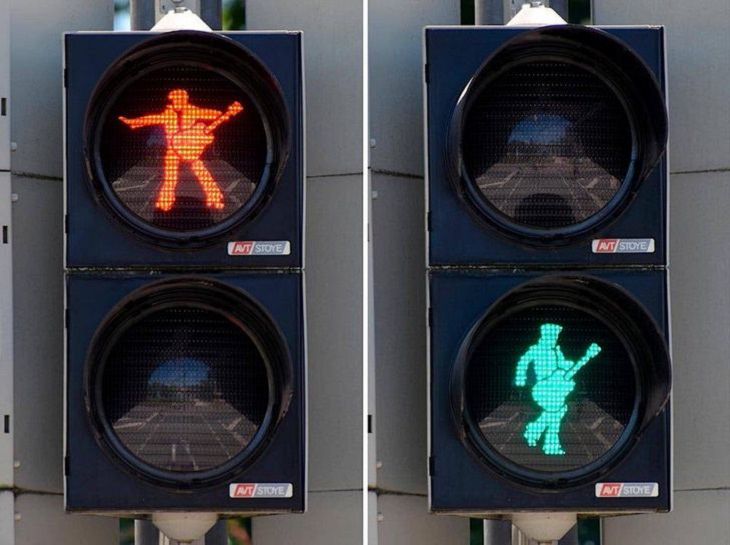  Life in Germany, crosswalk signals.
