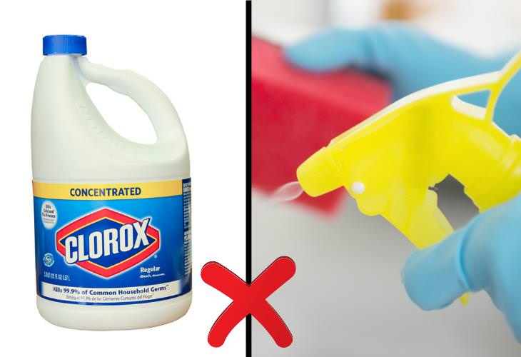 Things You Should Never Clean With Glass Cleaner, bleach