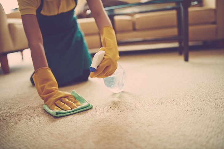 Things You Should Never Clean With Glass Cleaner, Carpet Stains